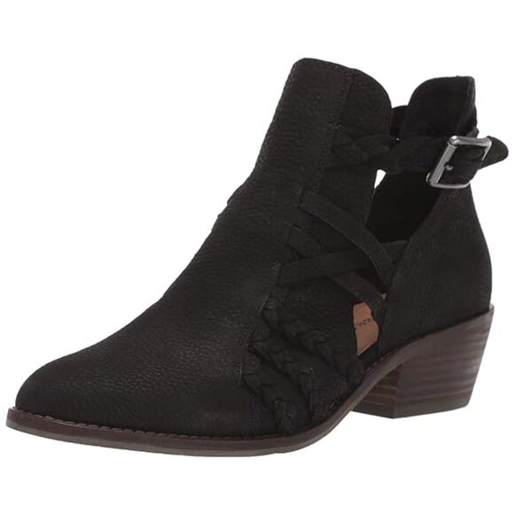 LUCKY BRAND Black Suede "Forbas" Booties, Size 9.5 - Picture 1 of 8